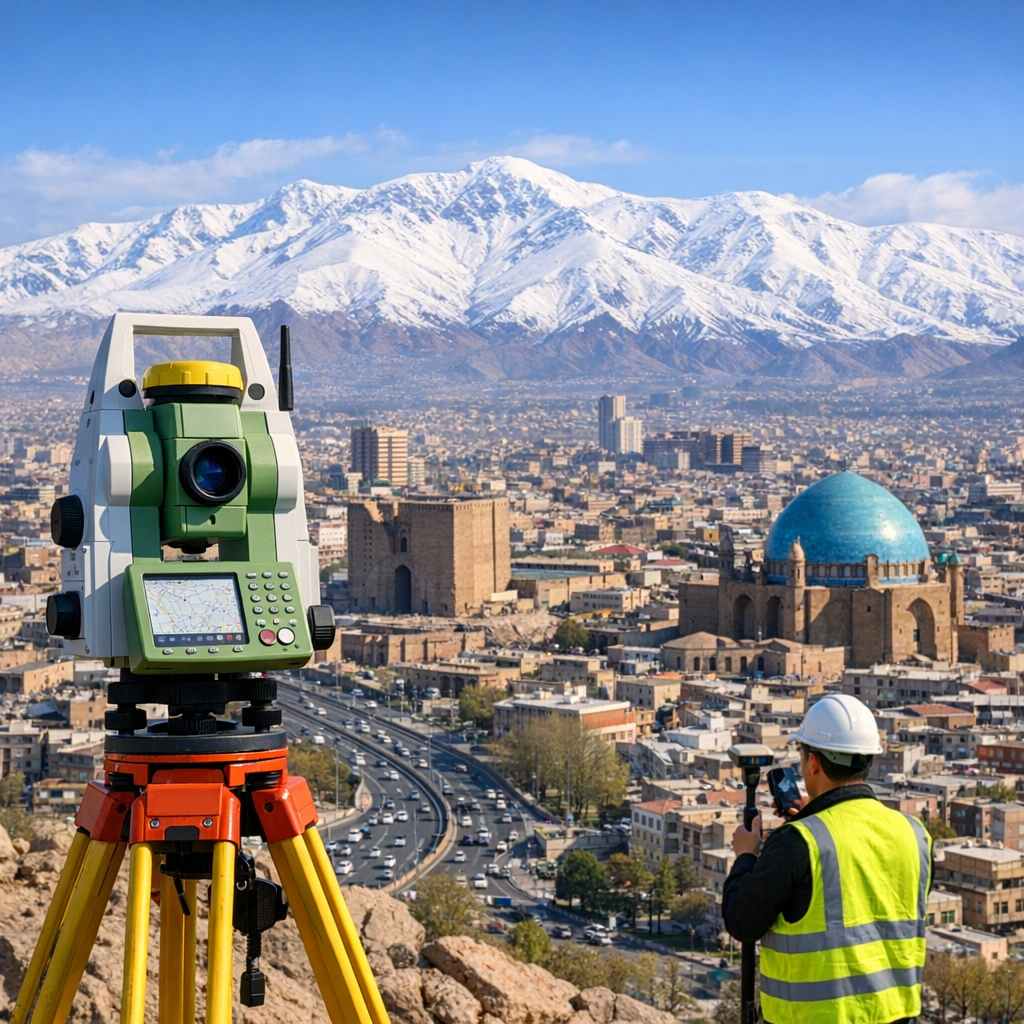 خدمات نقشه برداری در تبریز