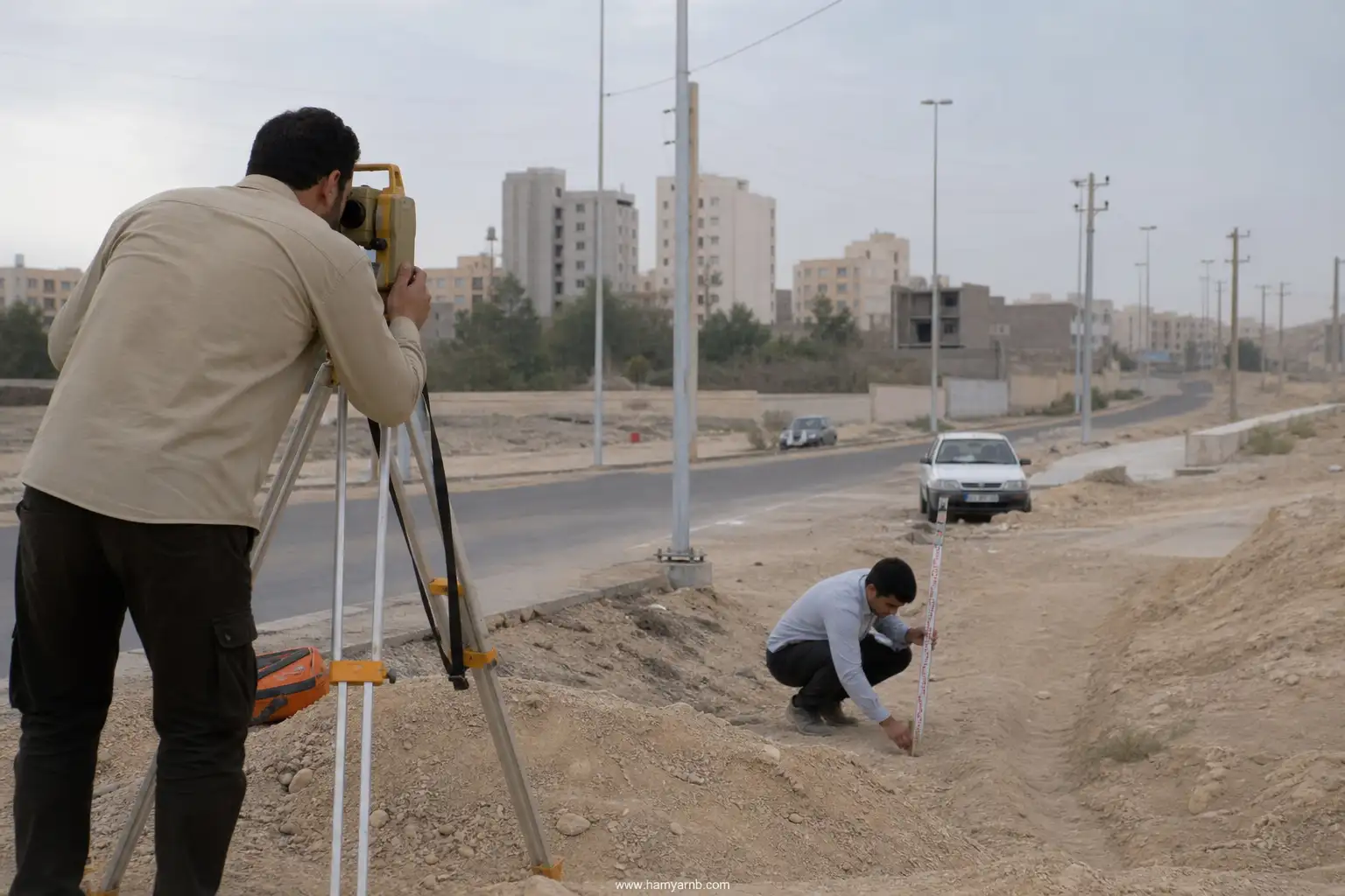 نقشه برداری در بندر دیر